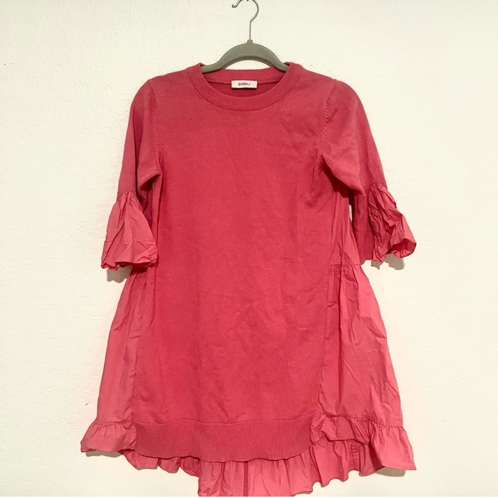 GOEN. J Pink Barbie Tiered Dress